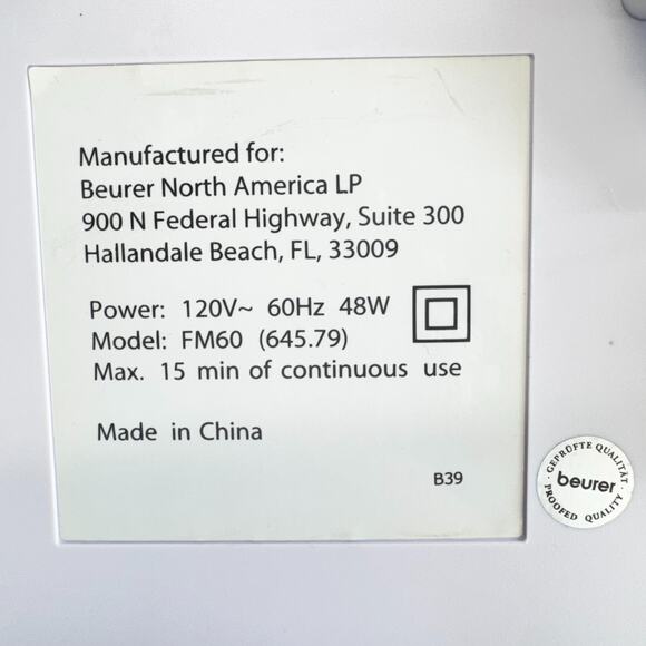 Beurer Shiatsu Foot Massager FM60 18 Rotating Heads Heat Function Reflexology - Picture 8 of 10